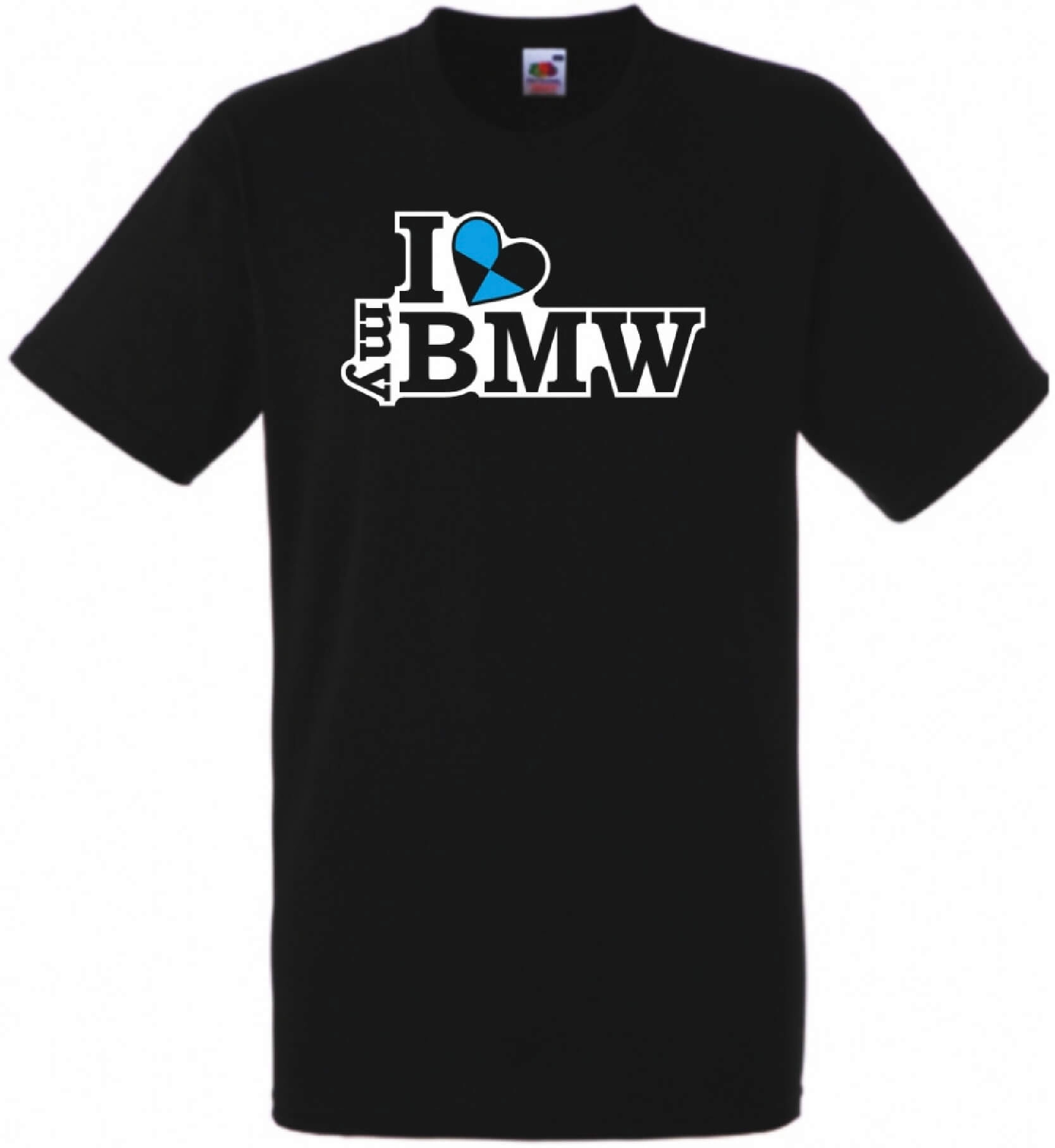 BMW férfi rövid ujjú póló - I Love My BMW