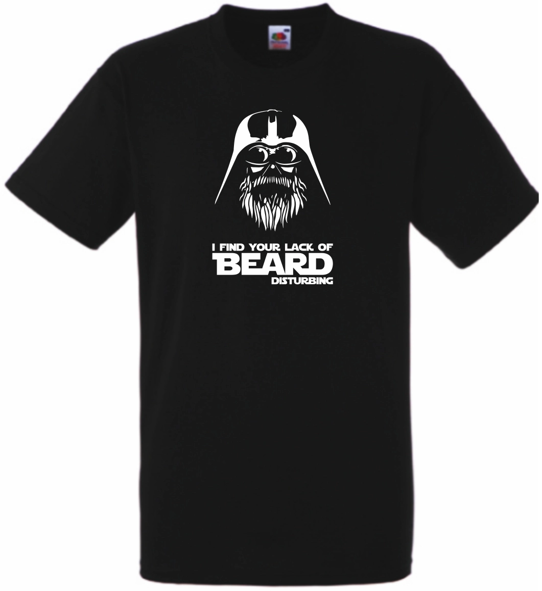 Vader Beard férfi rövid ujjú póló