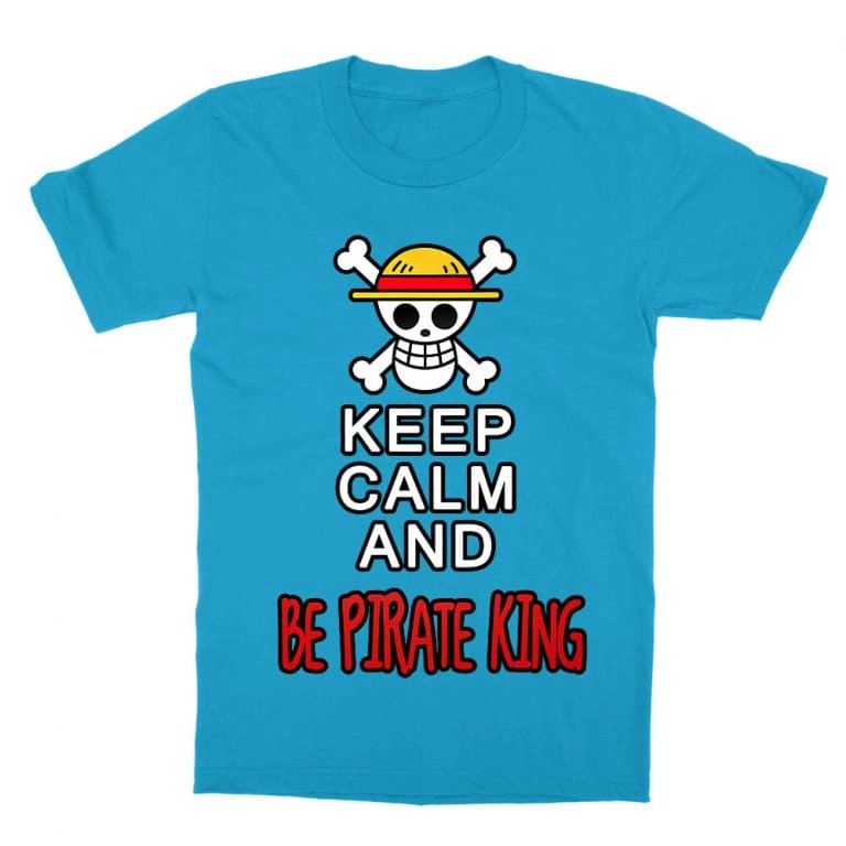 One Piece gyerek rövid ujjú póló - Keep Calm and Be Pirate King