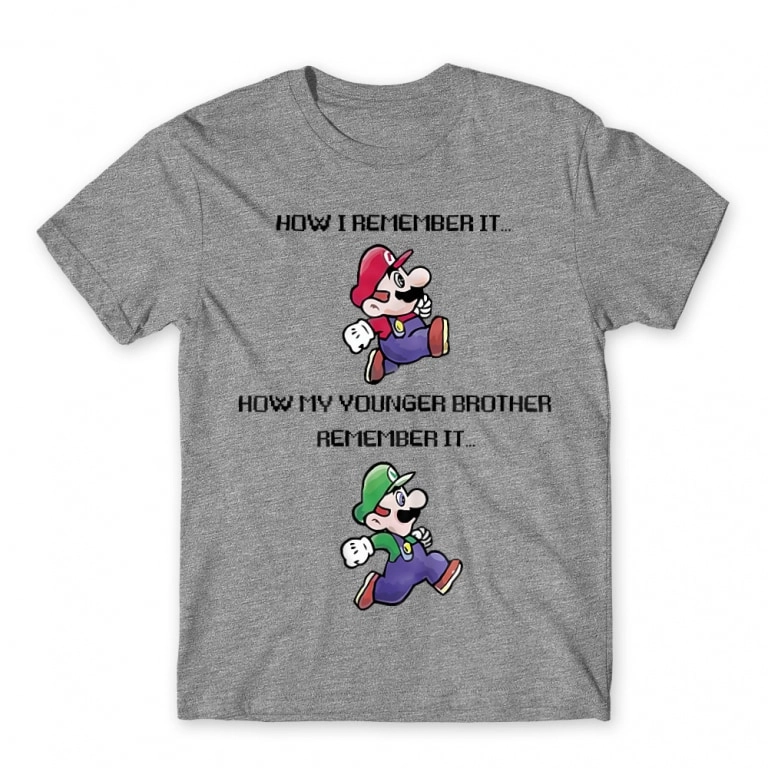 Super Mario férfi rövid ujjú póló - Remember