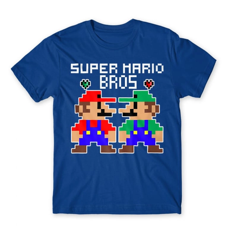Super Mario férfi rövid ujjú póló - Super Mario Bros