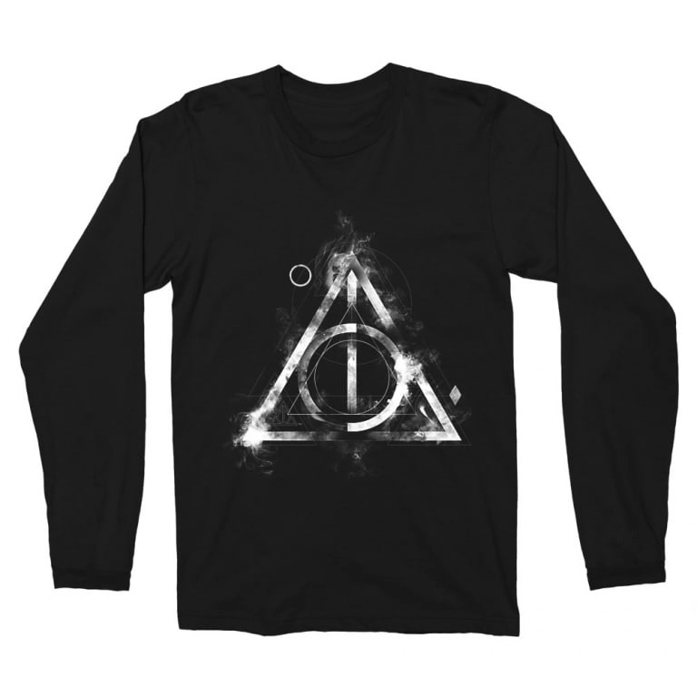 Harry Potter férfi hosszú ujjú póló - Deathly hallows symbol