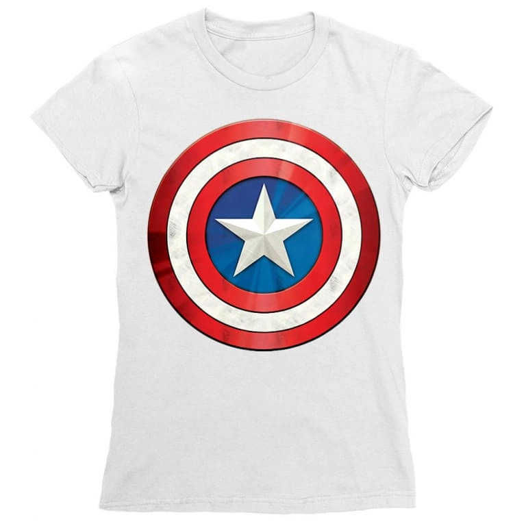 Amerika Kapitány női rövid ujjú póló - A pajzs 