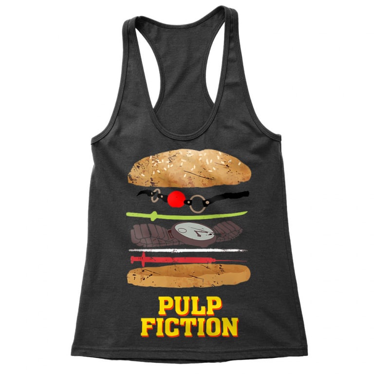 Ponyvaregény női trikó - Pulp Fiction burger