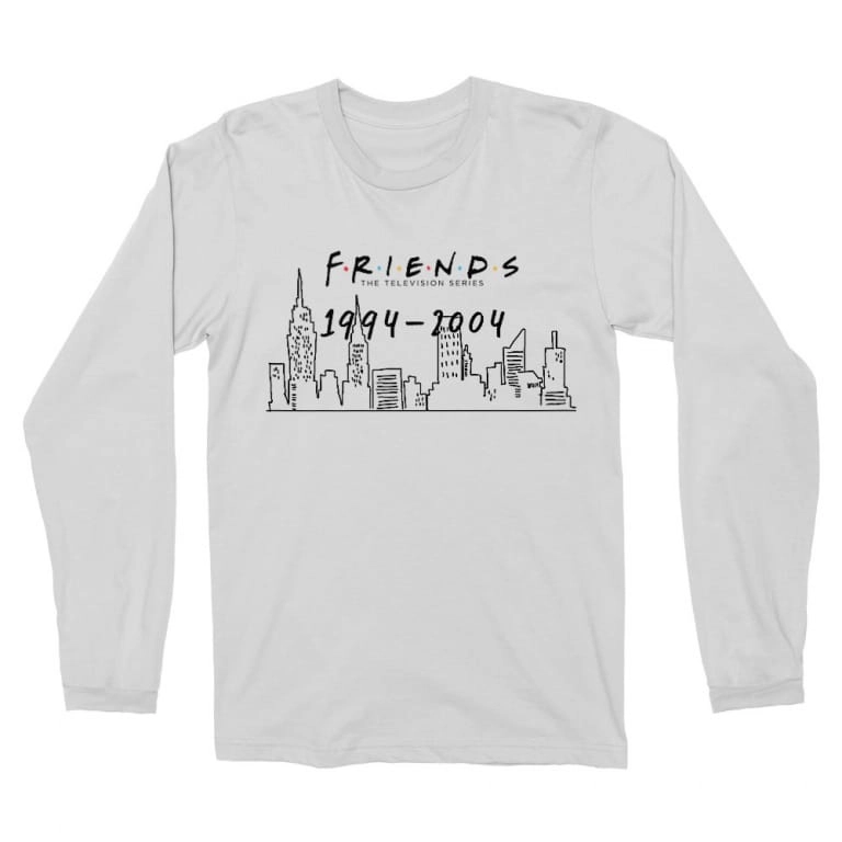 Jóbarátok férfi hosszú ujjú póló - Friends city