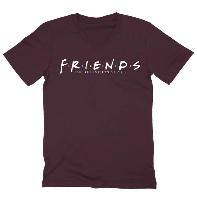 Jóbarátok férfi V-nyakú póló - Friends Logo