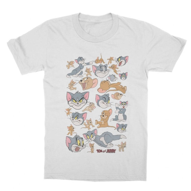 Tom és Jerry gyerek rövid ujjú póló - Pattern