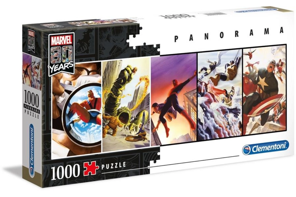 Marvel 80 Years panoráma puzzle - 1000 db-os