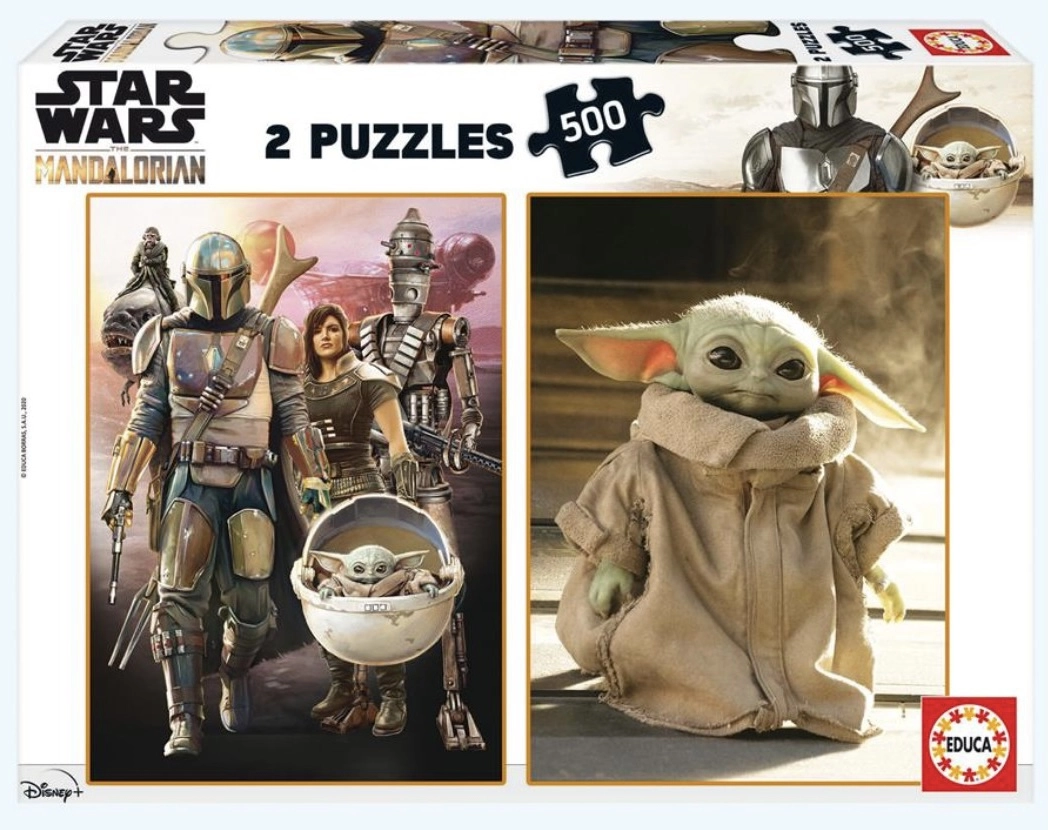 Star Wars The Mandalorian puzzle - Baby Yoda - 2 X 500 db-os