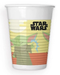 Star Wars The Mandalorian műanyag pohár 8 db-os szett - Baby Yoda