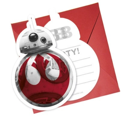 Star Wars Party meghívó - BB-8 - 6 darabos