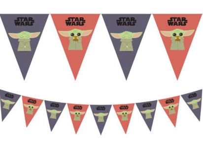 Star Wars The Madalorian zászlófüzet, 2,3 méteres - Baby Yoda